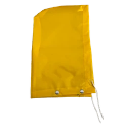 Louisiana Professional Wear 440HOD Spanish Yellow Thermoplastic Polyurethane/Nylon Industrial Waterproof Protective Rain Hood - Each