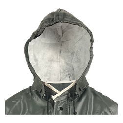 Louisiana Professional Wear 600HOD Dark Green PVC/Non-Woven Polyester Industrial Waterproof Protective Rain Hood - Each