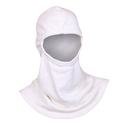 MAJFIRE 100% NX PAC F-20 White 100% Nomex 20 in Flared Back Protective Hood - Each
