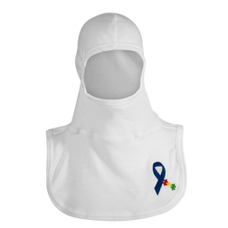 MAJFIRE EMB NB PUZZLE PAC II White Nomex Blend 21 in Long Notched Shoulder Bib Protective Hood - Each
