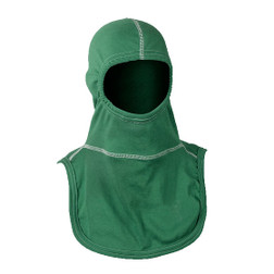 MAJFIRE EMERALD Green PAC II Emerald Green Nomex Blend 21 in Long Notched Shoulder Bib Protective Hood - Each