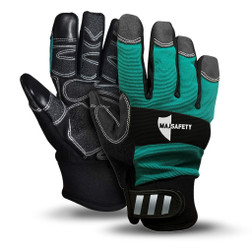 MAJFIRE MFA99 Neoprene Cuff/Synthetic Leather Fingers with PVC Covered Multi-Purpose Winter Work Gloves - Each