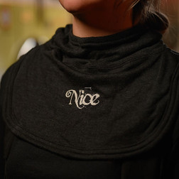 MAJFIRE NAUGHTY PAC II Black Nomex Blend 21 in Long Notched Shoulder Bib Protective Hood - Each