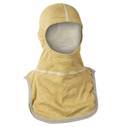 MAJFIRE PBI_PAC II 20% PBI/80% Lenzing FR 21 in Long Notched Shoulder Bib Protective Hood - Each