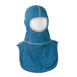 MAJFIRE TEAL PAC II Teal Nomex Blend 21 in Long Notched Shoulder Bib Protective Hood - Each