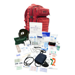 First Aid Only FA138AT-ADV Tactical Trauma Advanced Backpack with Bleeding Control, Multiple Color Options - Each