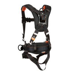 SAFEWAZE V-Select Construction Harness: 3 D-Ring, Quick-Connect Chest and Legs, Multiple Sizes - Each