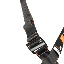 SAFEWAZE V-Select Full Body Harness: 1 D-Ring, Quick-Connect Chest and Legs, Multiple Sizes - Each