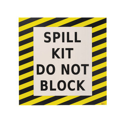 SpillTech A-FLOORSIGN Black & Yellow Polyester Floor Sign - 1 Pack