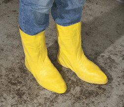 SpillTech A-LATEXBOOTS Yellow 0.7 mm gauge Natural Latex Rubber Work Boot - 1 Pack