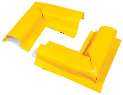 SpillTech BYOB-2C Yellow 18 oz All-Vinyl Covering with Open-Cell Foam Interior Build Your Own Berm Corners - 2 Pack