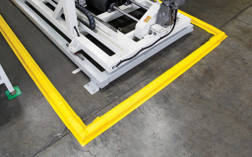 SpillTech BYOB-2S Yellow 18 oz All-Vinyl Covering with Open-Cell Foam Interior Build Your Own Berm Straight Section - 1 Pack