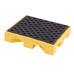 SpillTech DECK1 Yellow 100% Polyethylene Spill Deck - 1 Pack