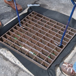 SpillTech DFI3642OS Black PET Frameless Inlet Drain Filter Oil and Sediment - 1 Pack