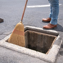 SpillTech DFI3642OS Black PET Frameless Inlet Drain Filter Oil and Sediment - 1 Pack