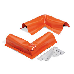 SpillTech DOBYOB-2VC Orange 40 oz Vinyl Coated Fabric Cover Drive Over Build Your Own Berm Vented Corner - 2 Pack