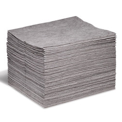 SpillTech GP-H Gray Polypropylene Contractor Grade Pad - 100 Pack