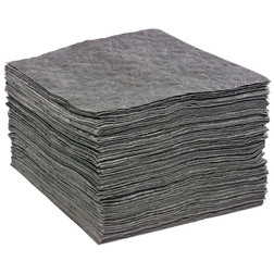 SpillTech GPL100H Protector Gray Polypropylene Absorbent Pad - 100 Pack