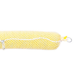 SpillTech HZ510SN Yellow Polypropylene Filler/Polyester Netting/Plated-Steel Hardware HazMat Sock/Net Boom - 4 Pack