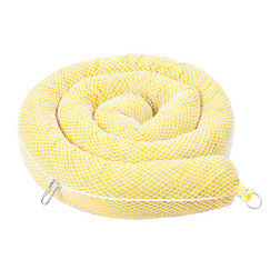 SpillTech HZ510SN Yellow Polypropylene Filler/Polyester Netting/Plated-Steel Hardware HazMat Sock/Net Boom - 4 Pack