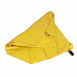 SpillTech LD1010 Yellow Vinyl-Coated Fabric Roof Leak Diverter - 1 Pack