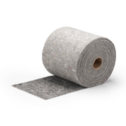 SpillTech NPRR18H Gray Polyester Blend Heavy Weight Recycled Traffic Tuff Rug Roll