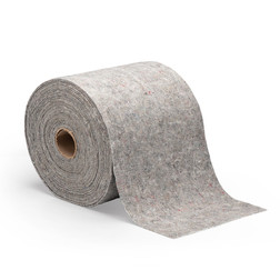SpillTech NPRR18H Gray Polyester Blend Heavy Weight Recycled Traffic Tuff Rug Roll
