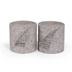 SpillTech NPRR18H Gray Polyester Blend Heavy Weight Recycled Traffic Tuff Rug Roll