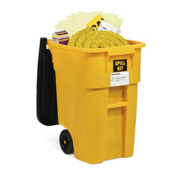 SpillTech SPKHZ-CAN-WD Bright Yellow 29 in HazMat Wheeled Spill Kit - 1 Pack