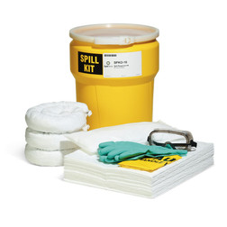 SpillTech SPKO-10 Yellow Polyethylene Oil-Only Spill Kit - 1 Pack