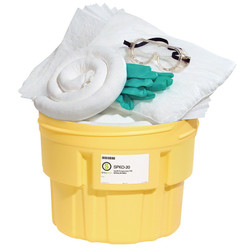 SpillTech SPKO-20 20 gal Polypropylene OverPack Salvage Oil-Only Drum Spill Kit - 1 Pack