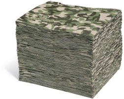 SpillTech SVP100H Survivor Camouflage Polypropylene Heavy Weight Universal Pad - 100 Pack