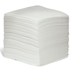 SpillTech WPR500-1 350 White Cellulose Blend Light Duty Airlaid Wiper - 25 Pack