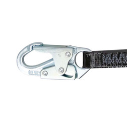 SAFEWAZE PRO-Shield 6′ Energy Absorbing Lanyard: Steel Snap or Rebar Hook Option