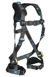Falltech FT-One 1 D-Ring Construction Style Full Body Harness, Tongue Buckle or Quick Connect Leg Adjustments
