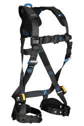 Falltech FT-One 1 D-Ring Construction Style Full Body Harness, Tongue Buckle or Quick Connect Leg Adjustments
