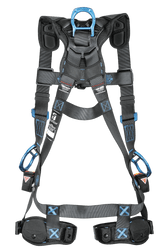 Falltech FT-One 3 D-Ring Construction Style Full Body Harness, Tongue Buckle or Quick Connect Leg Adjustments