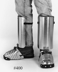 Ellwood Safety Men's Aluminum Alloy Metal Combination Foot-Shin Guards, Rubber or Steel Toe - Pair