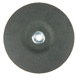 Weiler 58092 Tiger Pipeliner Grinding Wheel, 6 in dia. x 1/8 in. Thick x 5/8 in-11 Hub, Z30T, Type 27 - Box of 10
