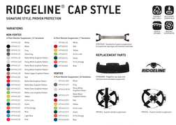 Pyramex HP44110 Ridgeline Cap Style Hard Hat, Multiple Colors - Each