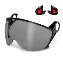 KASK WKI00020-510 Zen Visor Kit (Visor + Adapters), Smoke, with adapters