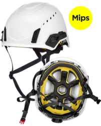 MSA V-Gard H2 Type II Safety Helmet with Mips Brain Protection System, Class C Vented, Multiple Color Options