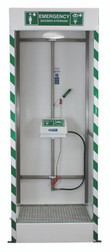 Unheated Emergency Cubicle Shower with Eye/Face Wash