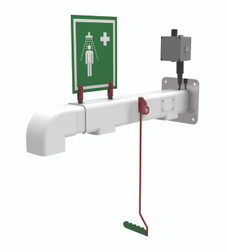 Wall Mounted Freeze-protected Safety Shower with Stainless Steel Pipe (120V)