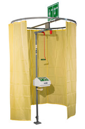 Pipe Mounted Safety Shower Modesty Curtain