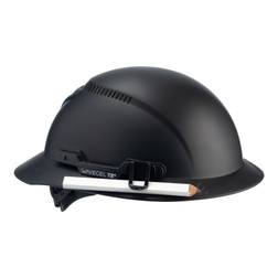 Hardknock 875-2-01 Black Rail-Mounted Pen Clip - Each