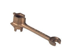 Justrite 08805 NPS/NPT Brass Alloy Drum Bung Wrench - Each