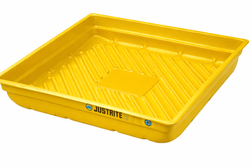 Justrite 10178 1 qt 24 gauge Coated Steel Spill Tray - Each