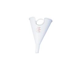 Justrite 11201 White Polyethylene Safety Can Funnel - Each