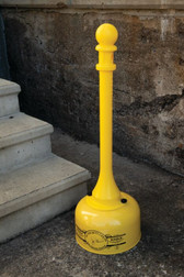 Justrite 1202 High Density Polyethylene Tube and Steel Can Butt Can - Each